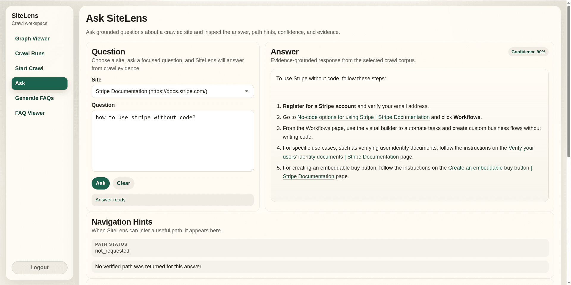 SiteLens screenshot 5