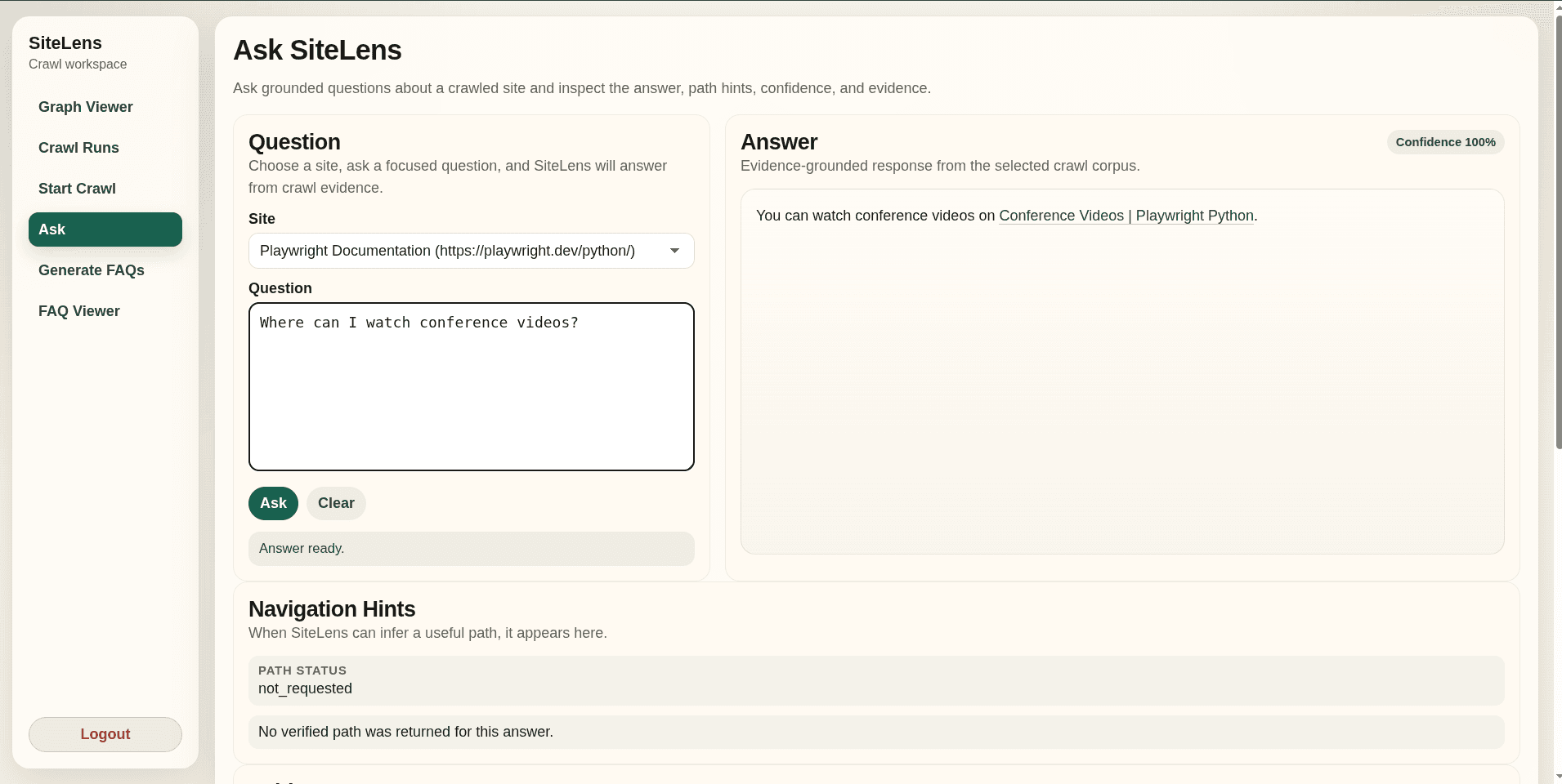 SiteLens screenshot 7