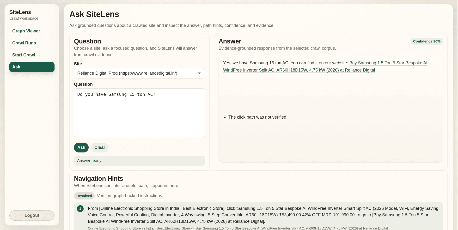 SiteLens screenshot 9